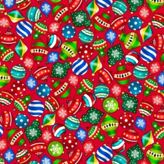 Christmas Favorites Ornaments Cotton Fabric