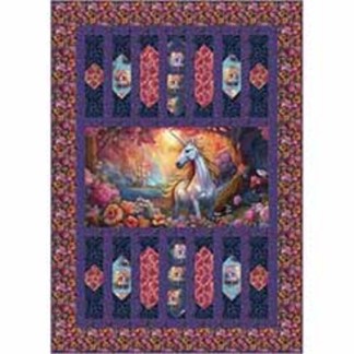 Mandapa Quilt Kit - Mystical Unicorn - Quilt Size 55" x 77"