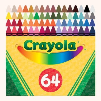 New Box of Crayons Crayola Crayons Panel Cotton Fabric