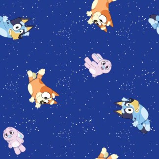 Bluey Goodnight Toss Cotton Fabric