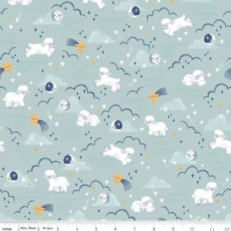 Twinkle Little Star Main Mist Cotton Fabric