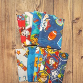 8 Fat Quarters - Assorted Marshall, Rubble, Chase, and Friends Paw Patrol Fat Qu