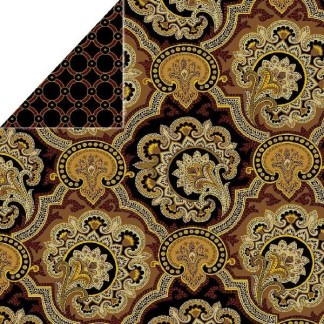 Double-Sided Quilt Fabric – Regal Medallion & Geometric Elegance