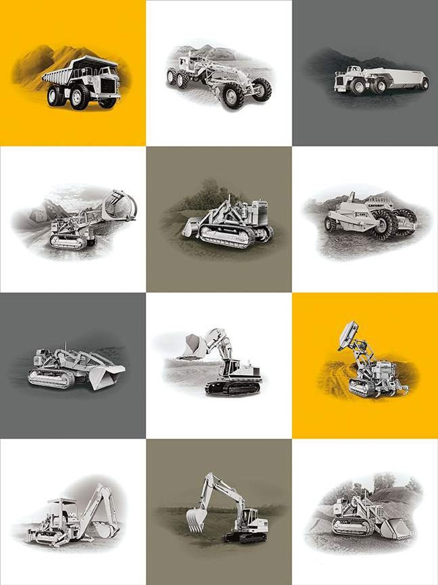 Caterpillar® 100 Years Caterpillar® Panel Cotton Fabric