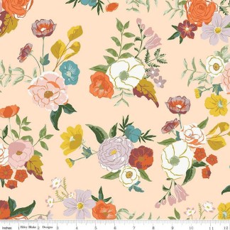 Winged Medley Main Blush Cotton Fabric