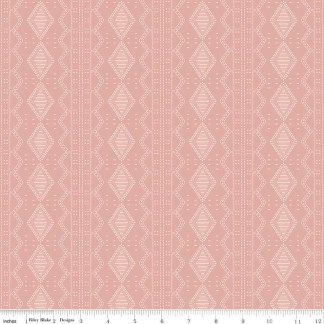 Winged Medley Textile Dusty Rose Cotton Fabric