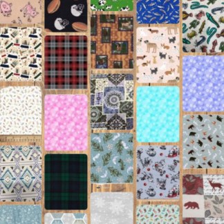 Assorted Novelty Flannel Fabric - 3 lb Scrap Bundle