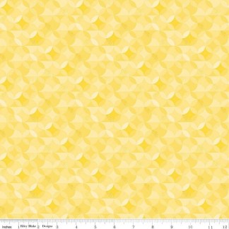 New Box of Crayons Kaleidoscope Yellow Cotton Fabric