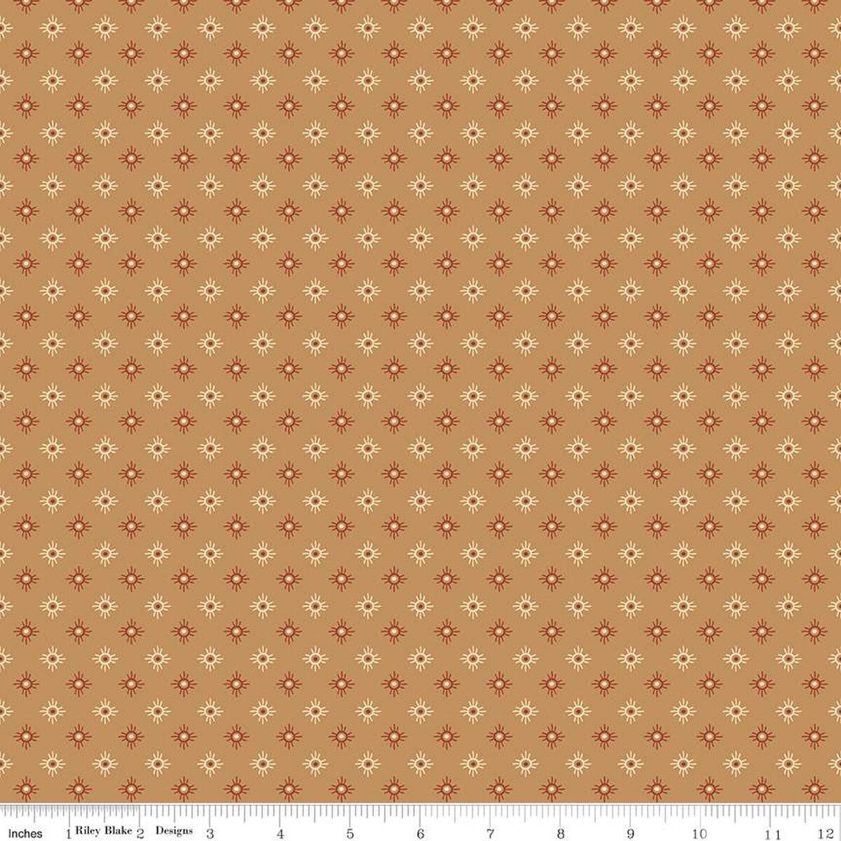 John Wayne American West Sun Tan Cotton Fabric