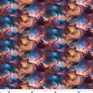 Space Cadet Interstellar Clouds Cotton Fabric