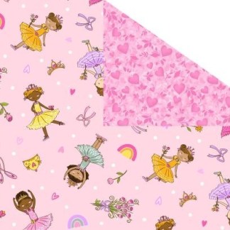 Double-Sided Quilt Fabric – Ballerina Dreams