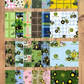 10 Fat Quarters - Assorted John Deere Fat Quarter Bundle