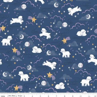 Twinkle Little Star Main Nighttime Cotton Fabric