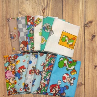 Assorted Mario Flat Fold Assortment 8 Yard Bundle Cotton Fabric