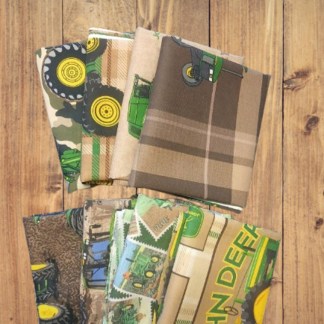 8 Fat Quarters - Assorted John Deere Brown Fat Quarter Bundle
