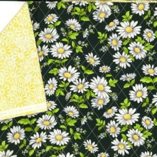 Double-Sided Quilt Fabric – Delightful Daisies