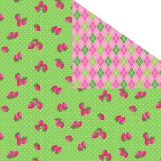 Double-Sided Quilt Fabric – Strawberry Delight