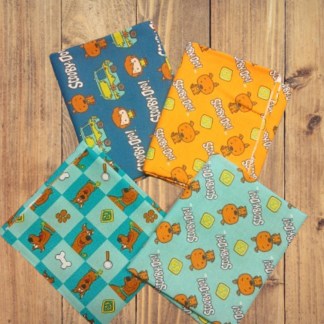 4 Fat Quarters - Assorted Scooby - Doo Fat Quarter Bundle
