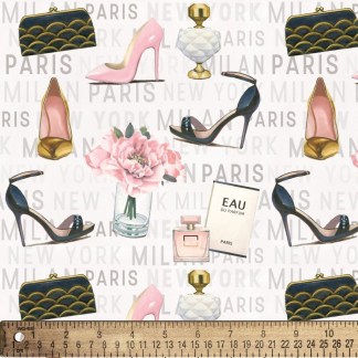 FASHION GLAM - 1 YD PRECUTS Cotton Fabric