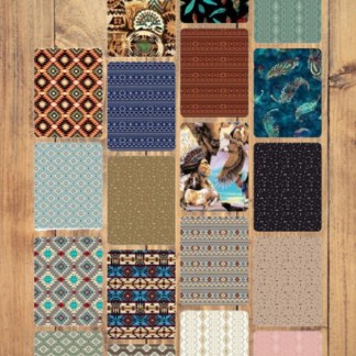 10 Fat Quarters - Assorted Southwestern Cowboy Fat Quarter Bundle Cotton (4 Bund