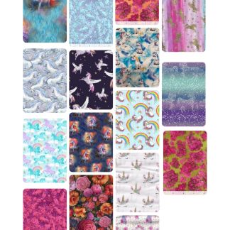 10 Fat Quarters - Assorted Unicorn Fat Quarter Bundle