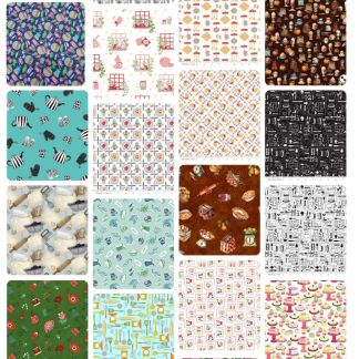 10 Fat Quarters - Assorted Kitchen Theme Prints Fat Quarter Bundle
