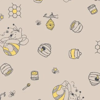 Winnie the Pooh HoneyBee Fleece Fabric