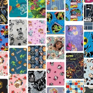 10 Half Yards - Assorted Character Fleece Fabric Bundle