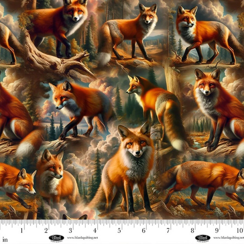 Wilderness Song Fox Amber Cotton Fabric