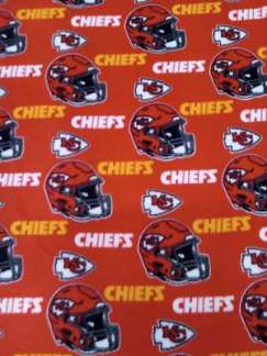 Chiefs Solid Fleece Fabric