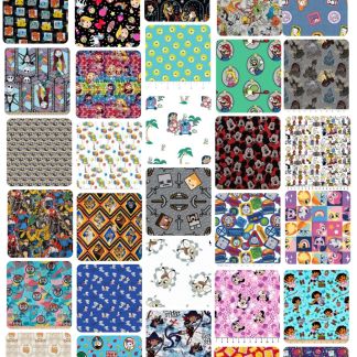 Assorted Character Cotton Fabric - 3 lb Scrap Bundle