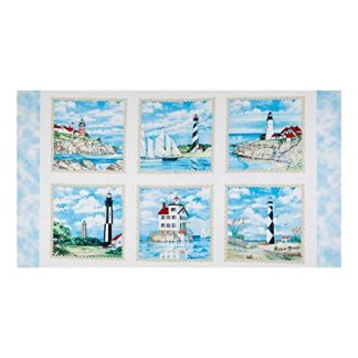 Beacon of Lights 24" Panel Cotton Fabric