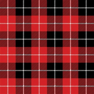Holiday Plaid Red Cotton Fabric