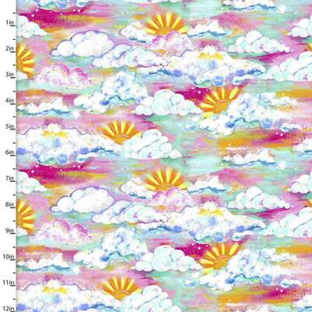 Seas The Day Sky Cotton Fabric