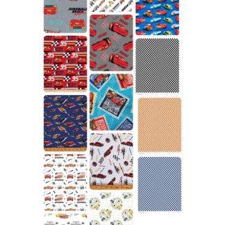 10 Fat Quarters - Assorted McQueen and Friends Fat Quarter Bundle