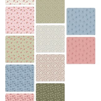 10 Fat Quarters - Assorted Anne of the Green Gables Floral Cotton Fat Quarter Bundle