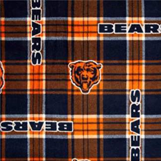 Bears Plaid Fleece Fabric
