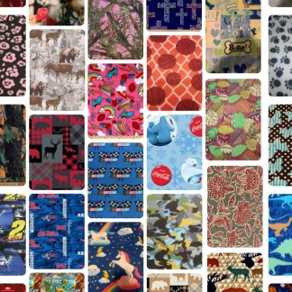 10 Half Yards - Assorted Novelty Fleece Fabric Bundle