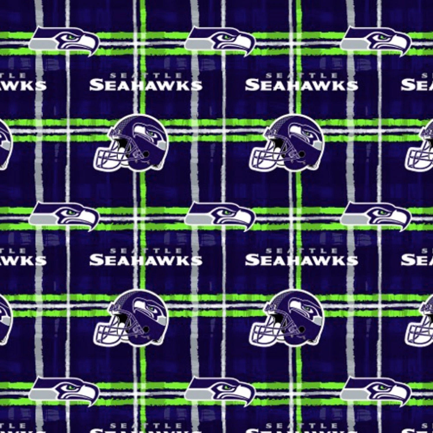 Seattle Seahawks NFL Flannel Fabric