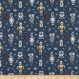 Star Wars Doodle Figures Cotton Fabric