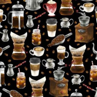 Perfect Blend Black Cotton Fabric