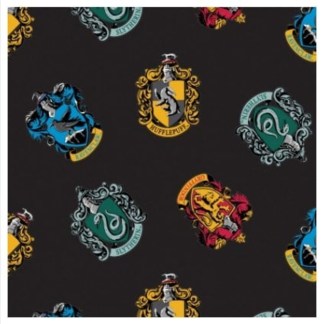 Harry Potter Houses Fleece Fabric