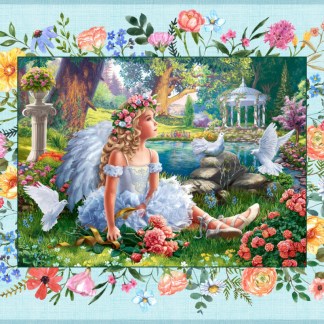 Angels Cotton Panel Cotton Fabric
