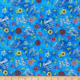 Faith Live Out Loud Cotton Fabric