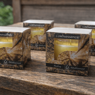 Luminessence Healing Scented 3 oz Candle Set of 4