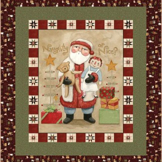 Naughty or Nice Panel Quilt Kit