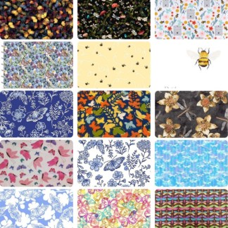 10 Half Yards - Assorted Butterflies & Insects Half Yard Bundle