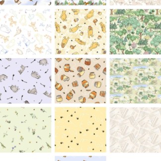 12 Fat Quarters – Assorted Classic Winnie Fat Quarter Bundle