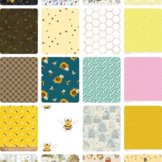 10 Half Yards - Assorted Bees and Honey Cotton Fabric Bundle