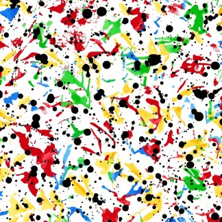 Paint Splat Comfy Flannel Fabric